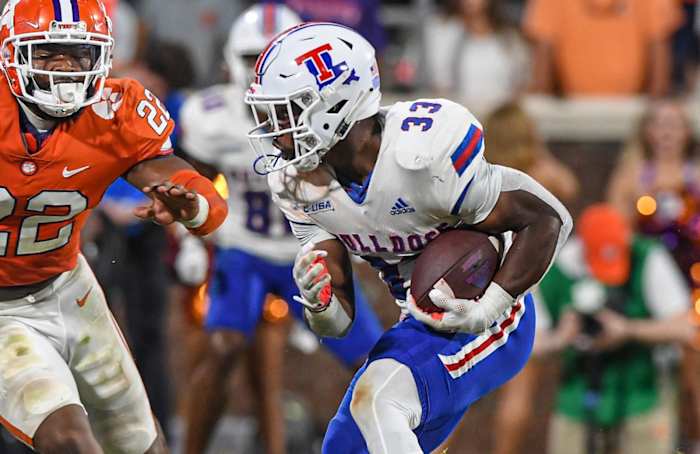 Marquis Crosby 2022 Louisiana Tech football vs Clemson USATSI_19070899